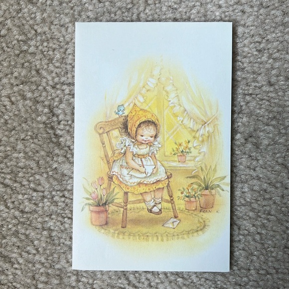 Vintage Carlton Cards Stationery Blank Greeting Card & Envelope - Picture 3 of 10